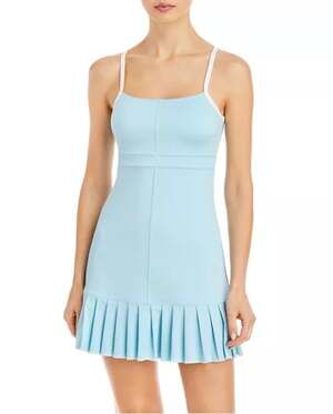 Frankies Bikinis Active Swift Tennis Dress in Powder Blue